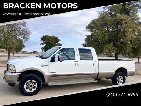 2004 Ford F-250 Super Duty for sale at BRACKEN MOTORS in San Antonio TX