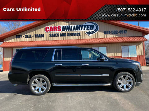 2017 Cadillac Escalade ESV for sale at Cars Unlimited in Marshall MN