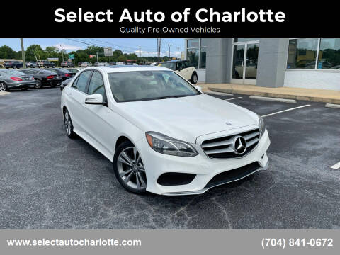 2014 Mercedes-Benz E-Class for sale at Select Auto of Charlotte in Matthews NC