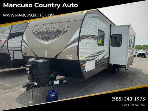 2018 Forest River Wildwood WDT30KQBSS for sale at Mancuso Country Auto in Batavia NY