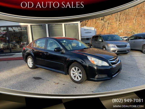 2012 Subaru Legacy for sale at OD AUTO SALES in Pownal VT