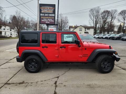 2017 Jeep Wrangler Unlimited for sale at North East Auto Gallery in North East PA