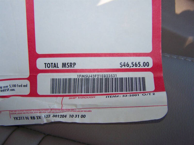 2001 Ford Excursion Limited