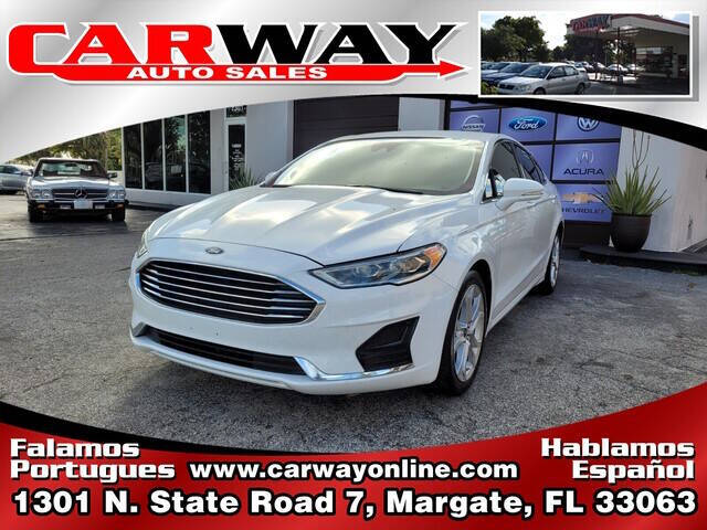 2019 Ford Fusion for sale at CARWAY Auto Sales in Margate FL