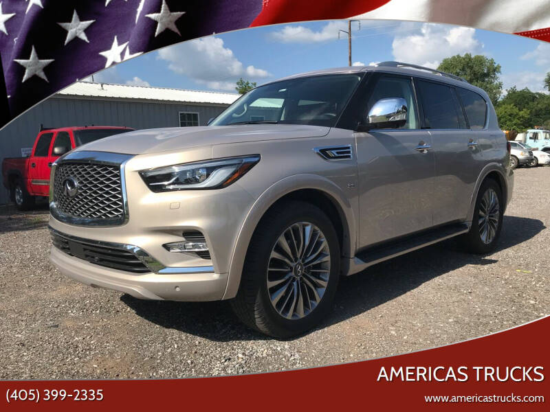 2019 Infiniti QX80 for sale at Americas Trucks in Jones OK