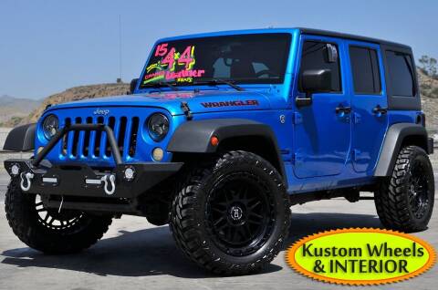 2015 Jeep Wrangler Unlimited for sale at Kustom Carz in Pacoima CA