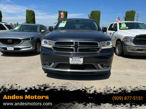 2016 Dodge Durango for sale at Andes Motors in Bloomington CA