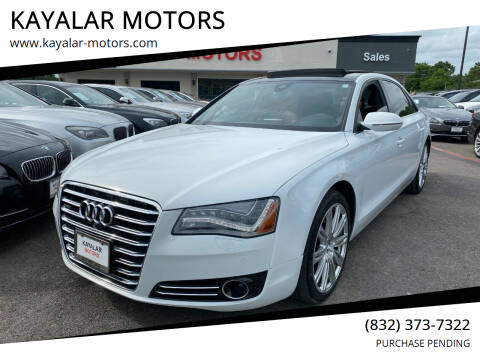 2014 Audi A8 L for sale at KAYALAR MOTORS in Houston TX