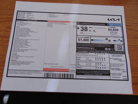 2013 Kia Optima Hybrid LX