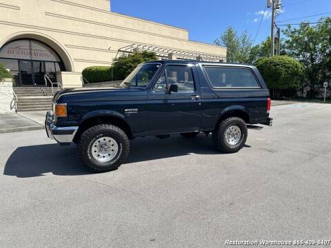 1989 Ford Bronco for sale at RESTORATION WAREHOUSE in Knoxville TN