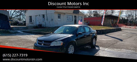 2014 Dodge Avenger for sale at Discount Motors Inc in Nashville TN