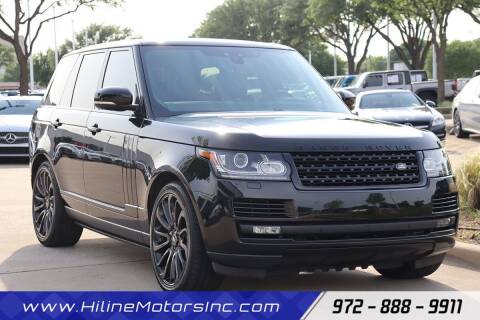 2017 Land Rover Range Rover for sale at HILINE MOTORS in Plano TX