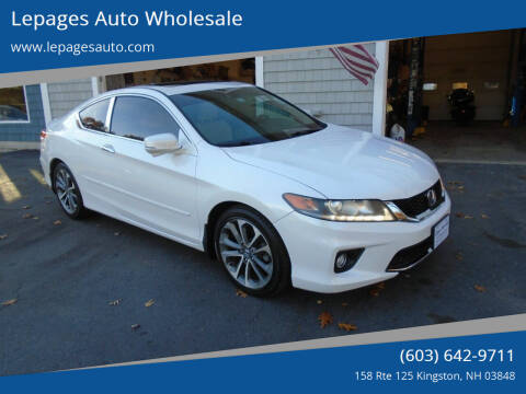 2013 Honda Accord for sale at Lepages Auto Wholesale in Kingston NH