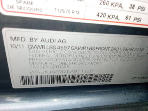 2012 Audi A3 2.0 TDI Premium Plus