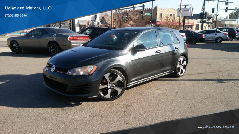 2015 Volkswagen Golf GTI for sale at Unlimited Motors, LLC in Denver CO