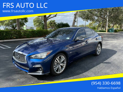 2018 Infiniti Q50 for sale at FRS AUTO LLC in West Palm Beach FL