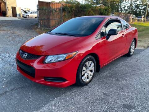 2012 Honda Civic for sale at CRC Auto Sales in Fort Mill SC
