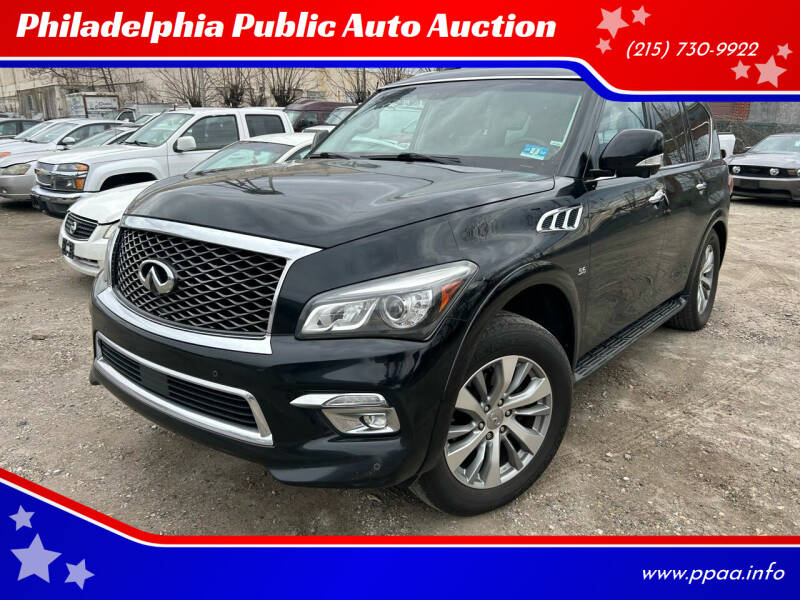 2015 Infiniti QX80 for sale at Philadelphia Public Auto Auction in Philadelphia PA