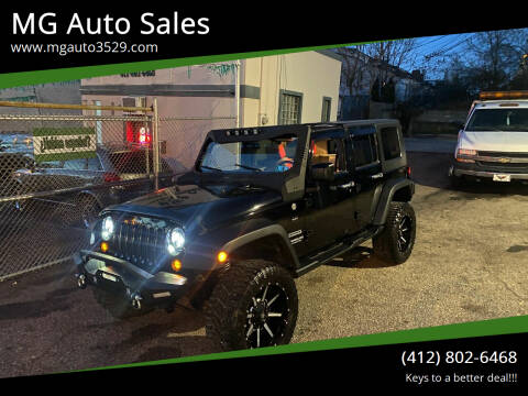 2010 Jeep Wrangler Unlimited for sale at MG Auto Sales in Pittsburgh PA