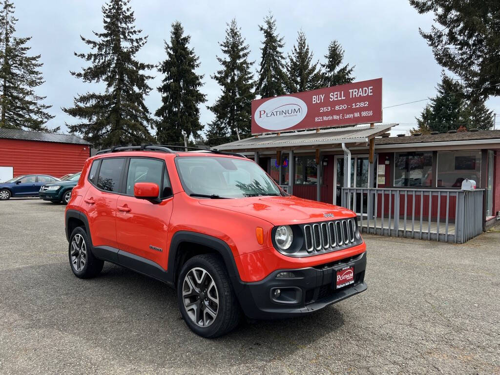 2017 Jeep Renegade for sale at PLATINUM AUTO SALES INC in Lacey, WA