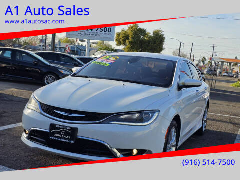 2015 Chrysler 200 for sale at A1 Auto Sales in Sacramento CA