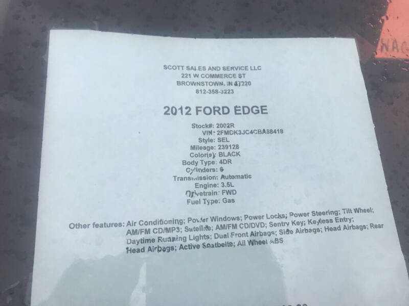 2012 Ford Edge SEL