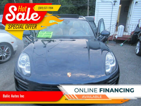 2018 Porsche Macan for sale at Balic Autos Inc in Lanham MD