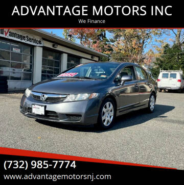 2011 Honda Civic for sale at ADVANTAGE MOTORS INC in Edison NJ
