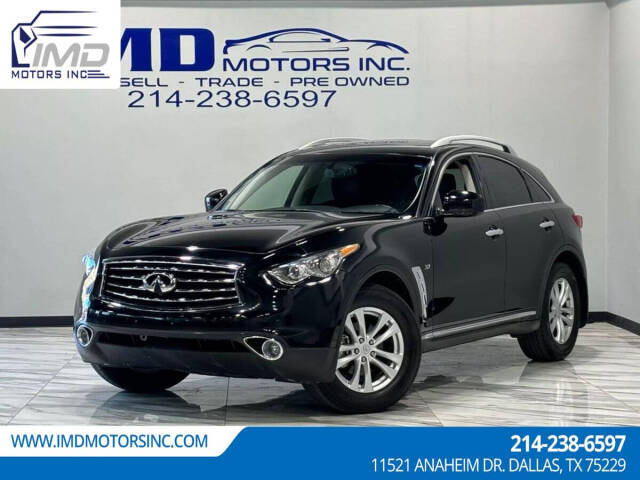 2015 INFINITI QX70 for sale at IMD MOTORS, INC in Dallas, TX