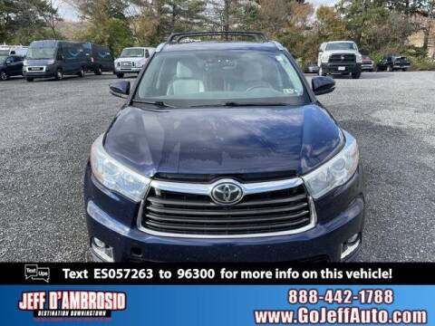 2014 Toyota Highlander for sale at Jeff D'Ambrosio Auto Group in Downingtown PA