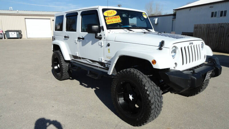 2015 Jeep Wrangler Unlimited for sale at CENTER AVENUE AUTO SALES in Brodhead WI