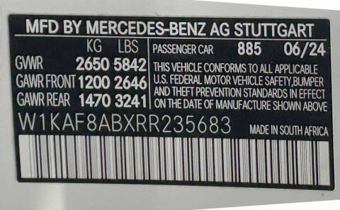 2024 Mercedes-Benz C-Class AMG C 63 S E Performance