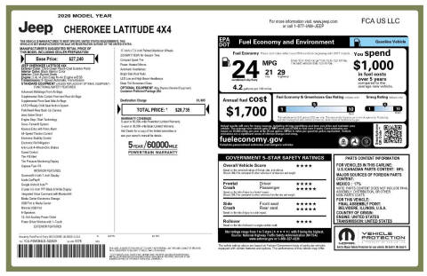 2020 Jeep Cherokee Latitude