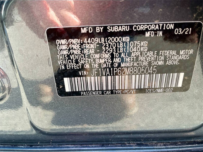 2021 Subaru WRX Limited