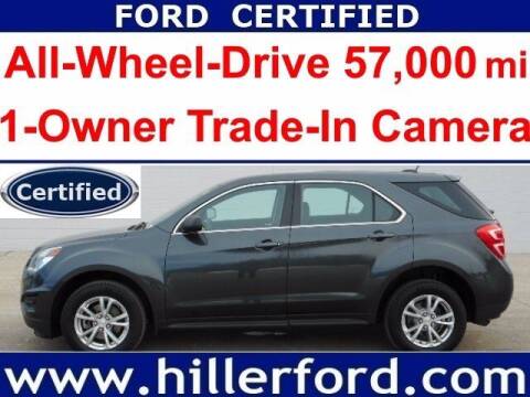 2017 Chevrolet Equinox for sale at HILLER FORD INC in Franklin WI