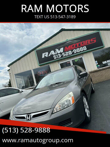 2006 Honda Accord for sale at RAM MOTORS in Cincinnati OH