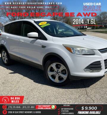 2014 Ford Escape for sale at Revolution Auto Inc in McHenry IL