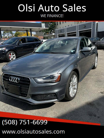 2014 Audi A4 for sale at Olsi Auto Sales in Worcester MA