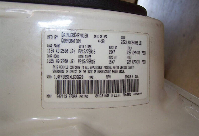 1999 Jeep Cherokee SE