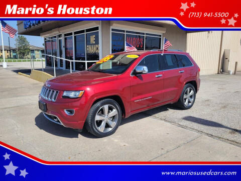 2014 Jeep Grand Cherokee for sale at Mario's Houston in Houston TX