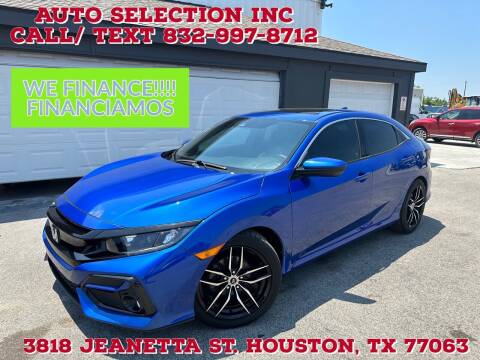 2020 Honda Civic for sale at Auto Selection Inc. in Houston TX