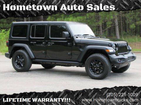 2020 Jeep Wrangler Unlimited for sale at Hometown Auto Sales - SUVS in Jasper AL