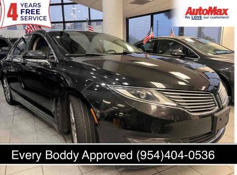 2013 Lincoln MKZ for sale at Auto Max in Hollywood FL