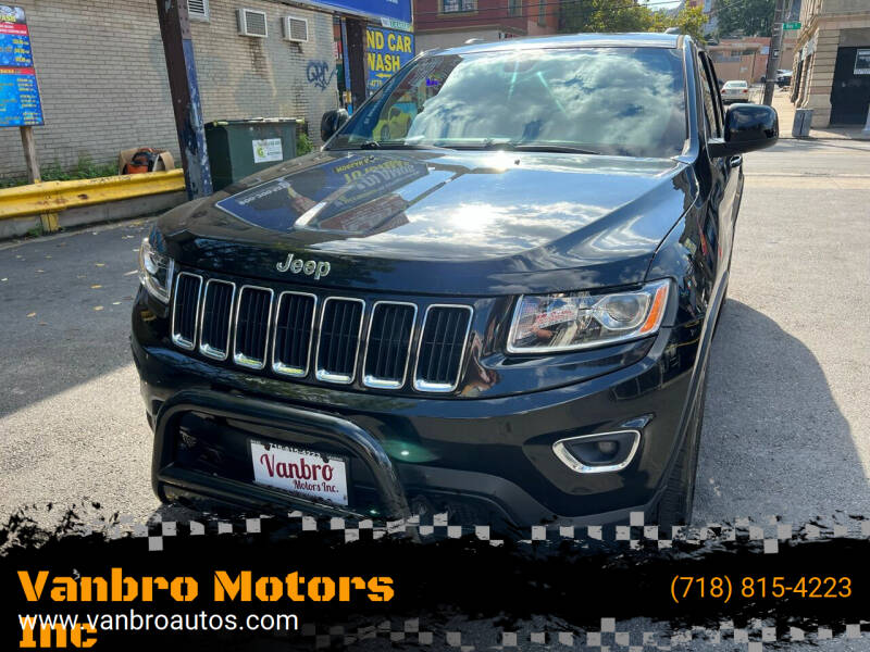 2015 Jeep Grand Cherokee for sale at Vanbro Motors Inc in Staten Island NY