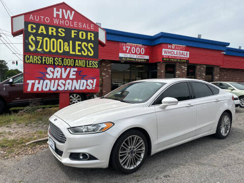 2016 Ford Fusion for sale at HW Auto Wholesale in Norfolk VA