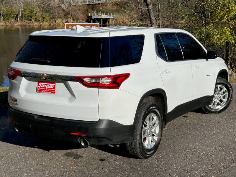 Used 2019 Chevrolet Traverse LS with VIN 1GNERFKW9KJ218281 for sale in Iron River, MI