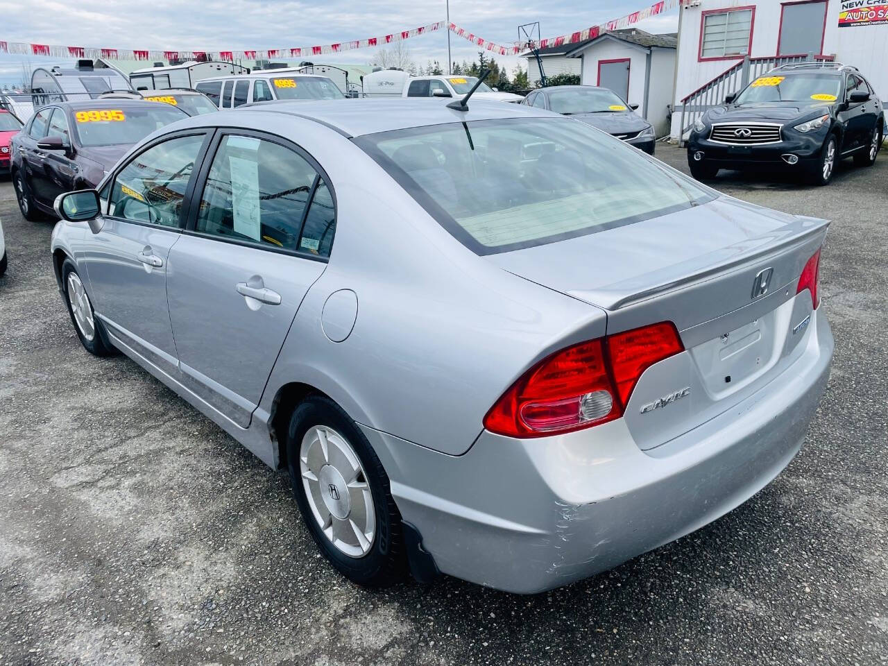 2007 Honda Civic for sale at New Creation Auto Sales in Everett, WA