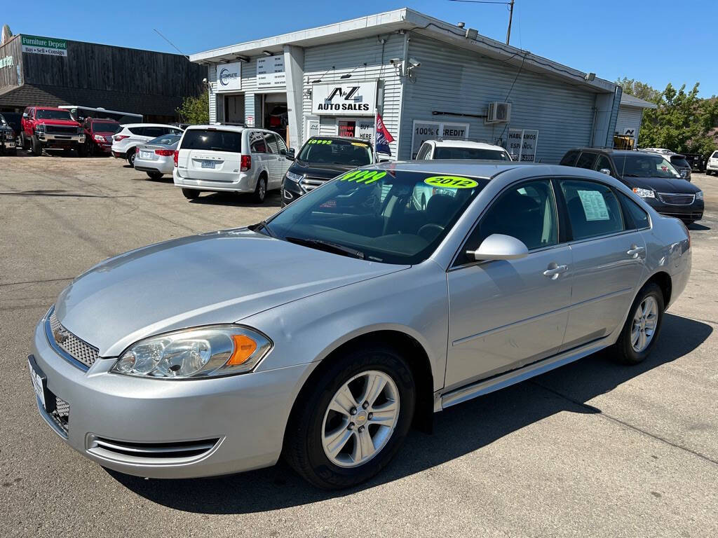 2012 Chevrolet Impala for sale at A to Z Auto Sales LLC in Appleton, WI