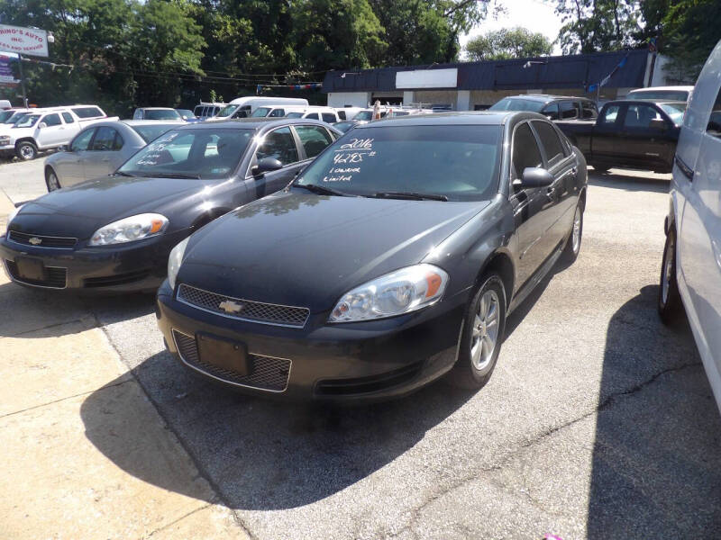 2016 Chevrolet Impala Limited for sale at CERINO'S AUTO SALES & SERVICE in Folcroft PA