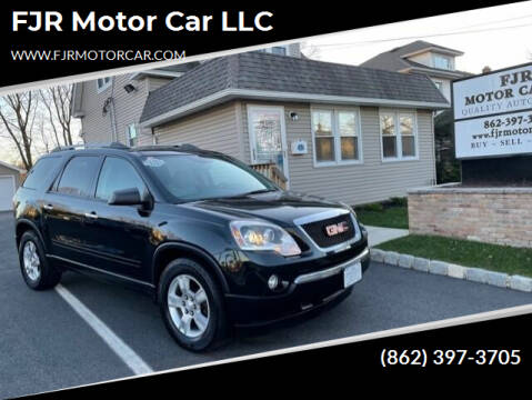 2012 GMC Acadia for sale at FJR Motor Car LLC in Mine Hill NJ